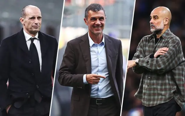 Allegri Guardiola Maldini