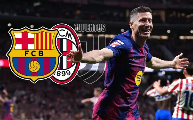 Lewandowski Milan Barcelona Juventus