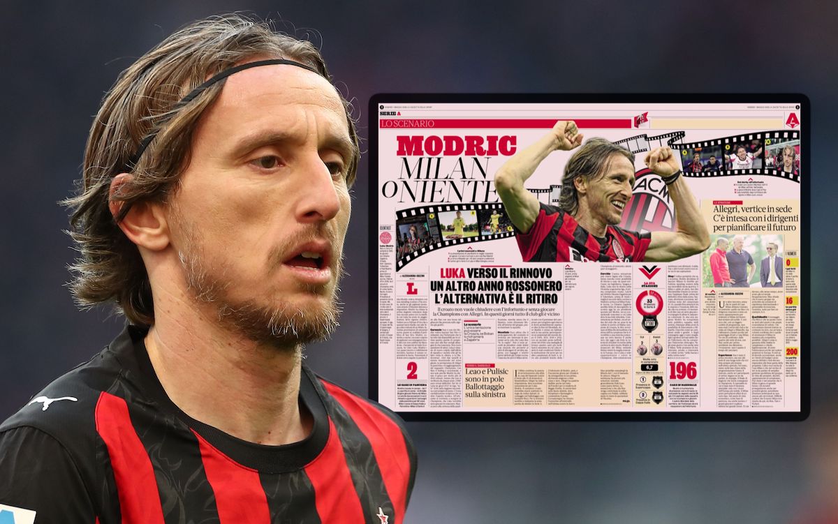 Luka Modric of AC Milan