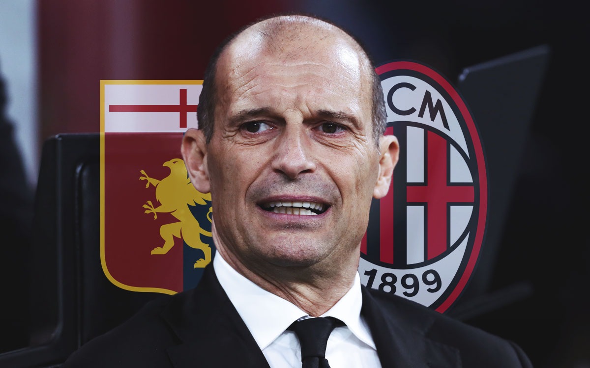 Allegri faces a personnel crisis as Milan head to Genoa