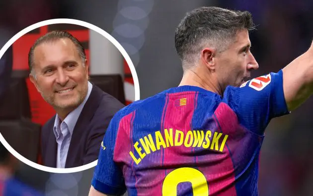 Robert Lewandowski of FC Barcelona gerry cardinale