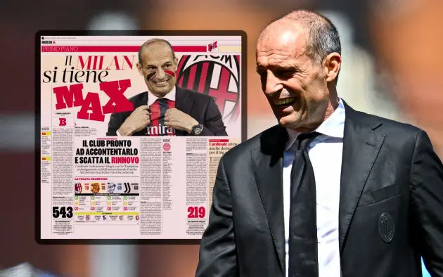 Massimiliano Allegri, head coach of Milan