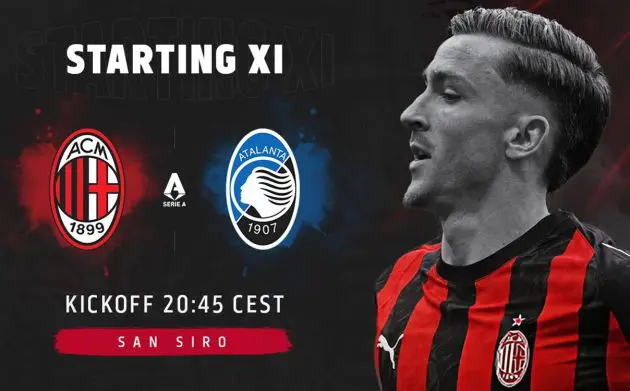 official starting xis milan atalanta