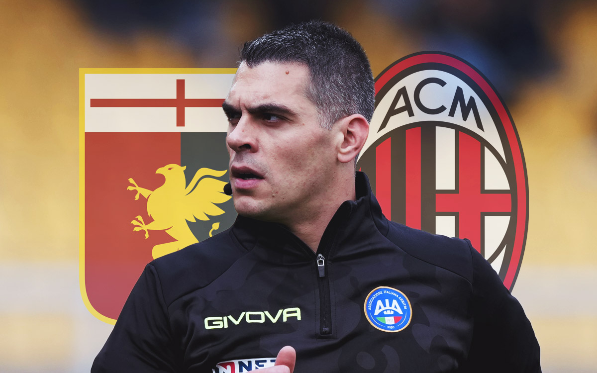 Official: Simone Sozza named referee for Genoa vs. Milan - record so far