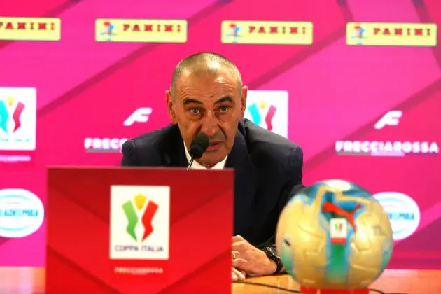 SS Lazio head coach Maurizio Sarri