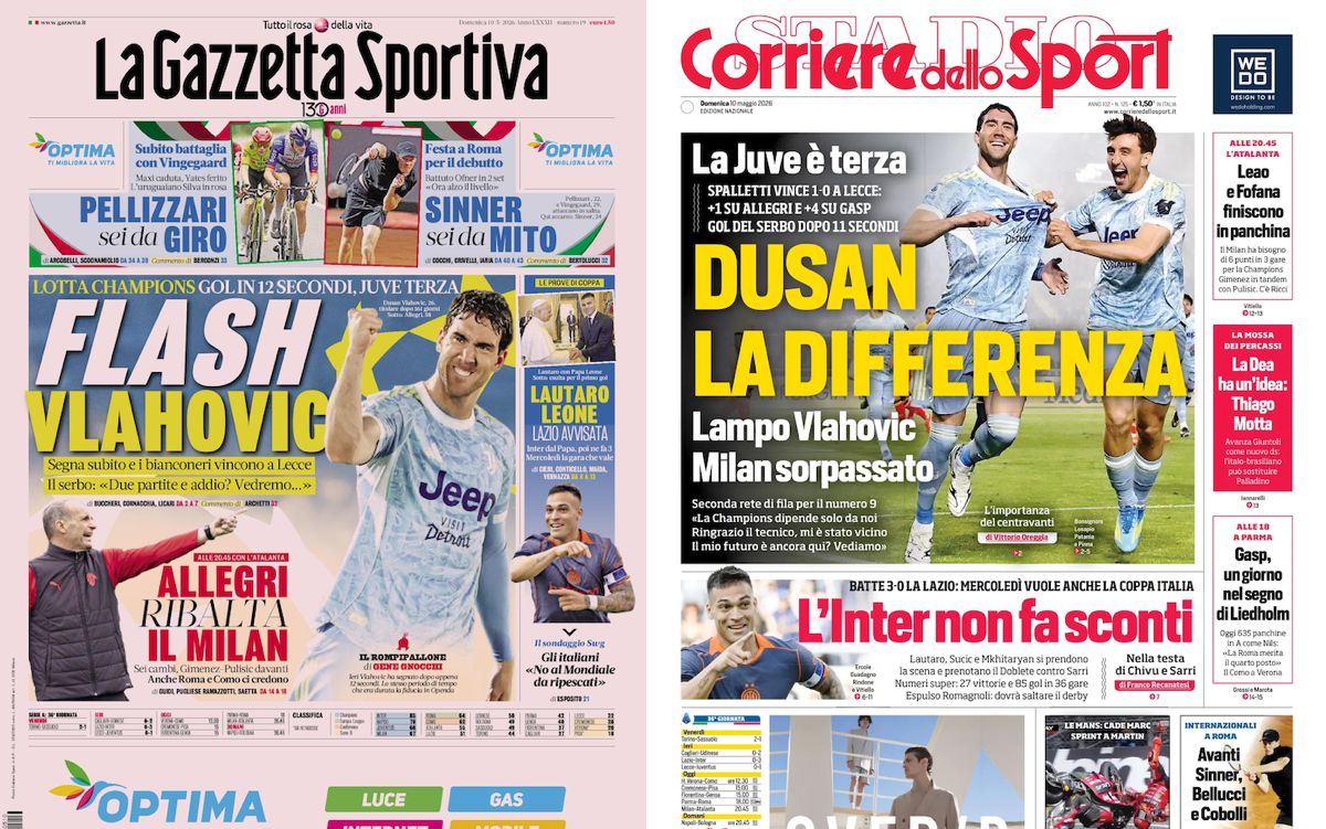 Gallery: 'Allegri turns Milan around', 'Leao and Fofana on the bench' - Today's front pages in Italy