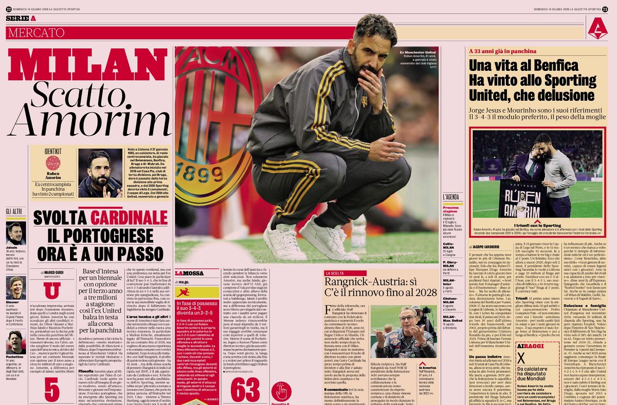 Ruben Amorim to Milan is looking like a total fever dream