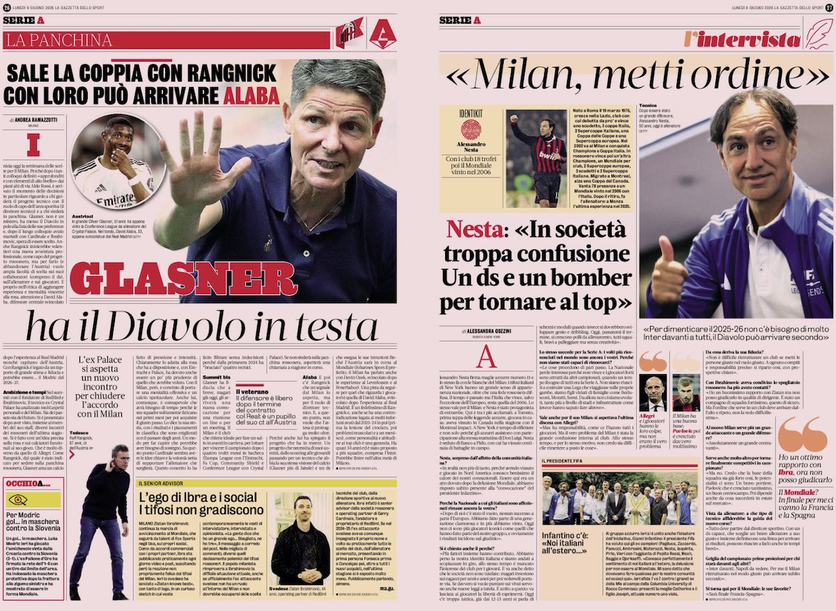 gazzetta dello sport 8 june