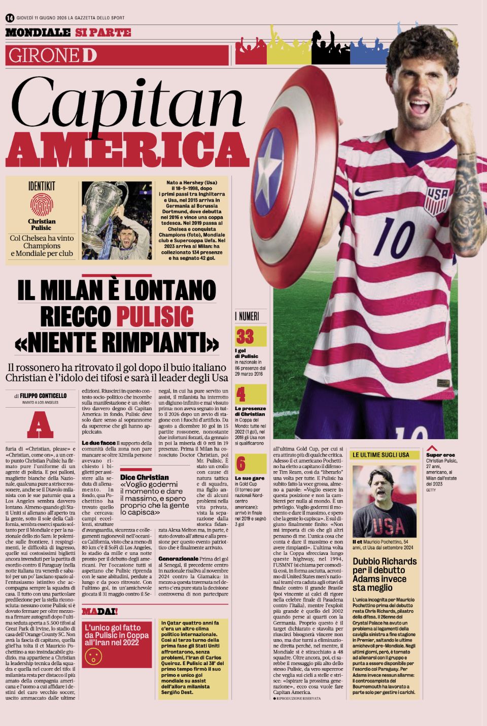 GdS June 11 Pulisic