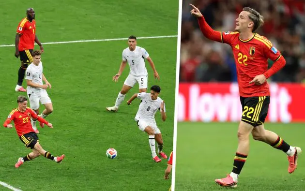 Alexis Saelemaekers #22 of Belgium