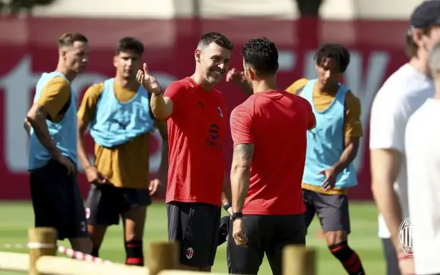 Sergio Navarro and Ruben Amorim Milanello