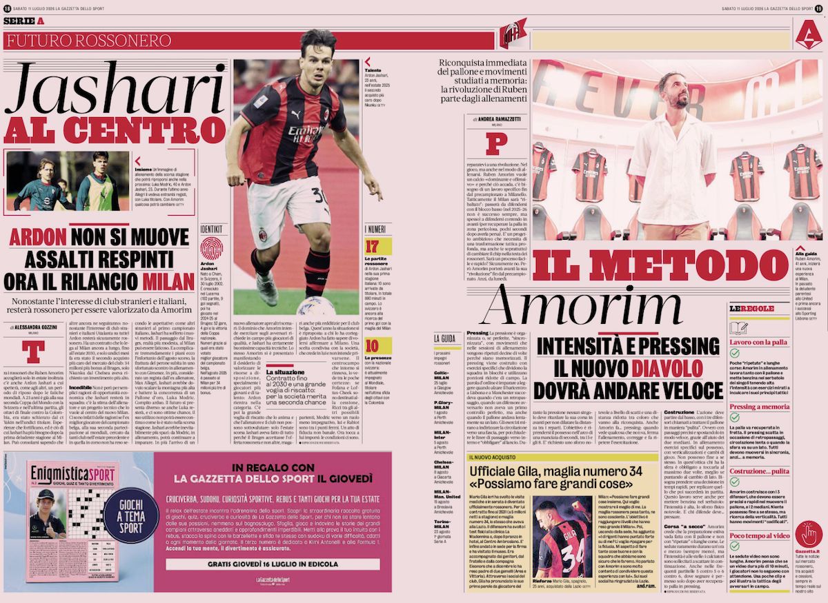 gazzetta dello sport 11 july