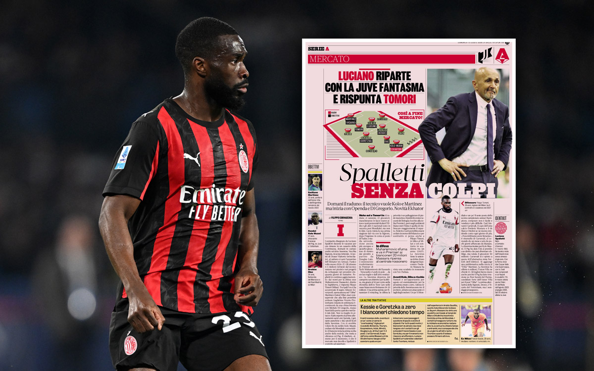 GdS: Juventus consider Milan defender Tomori as replacement for Gatti