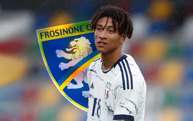 Zeroli and the Frosinone crest