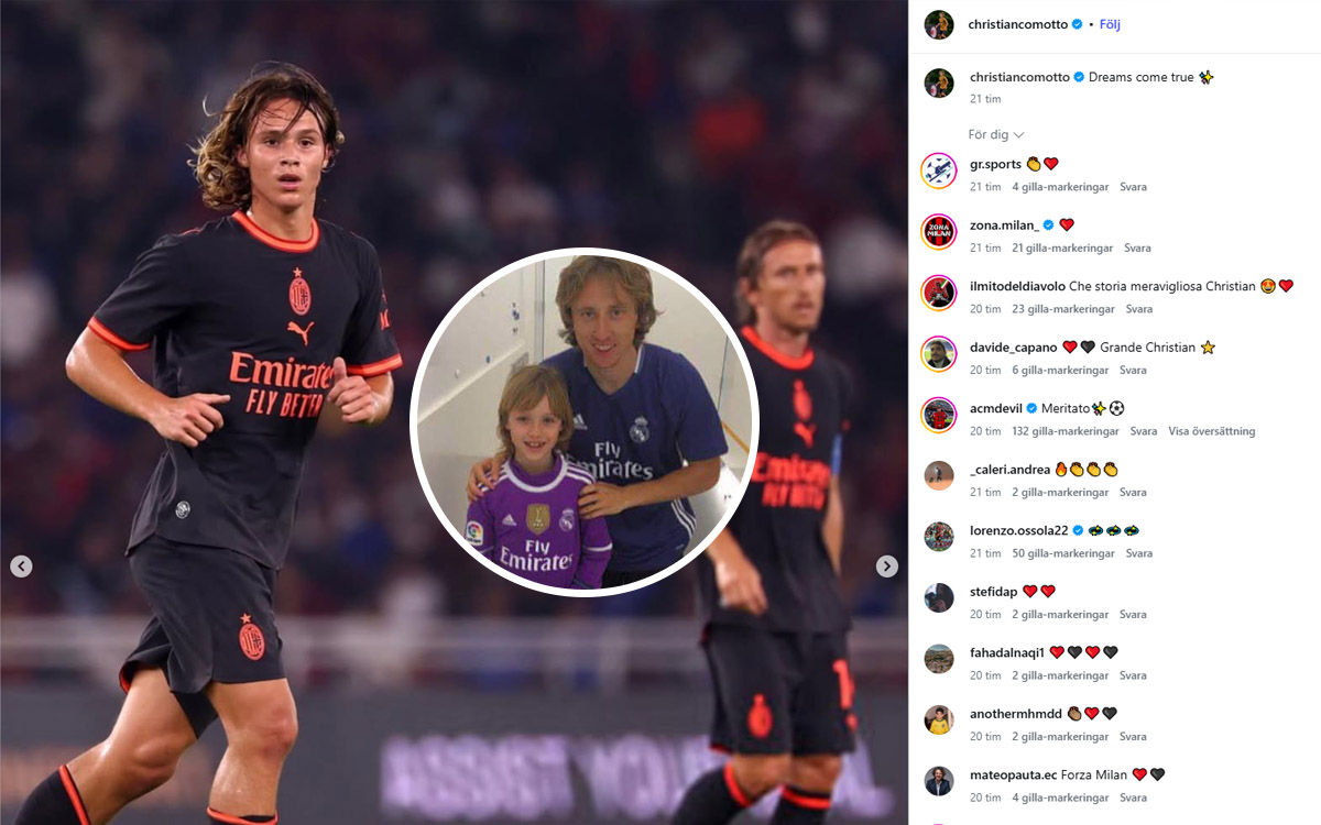 Comotto dream come true Modric
