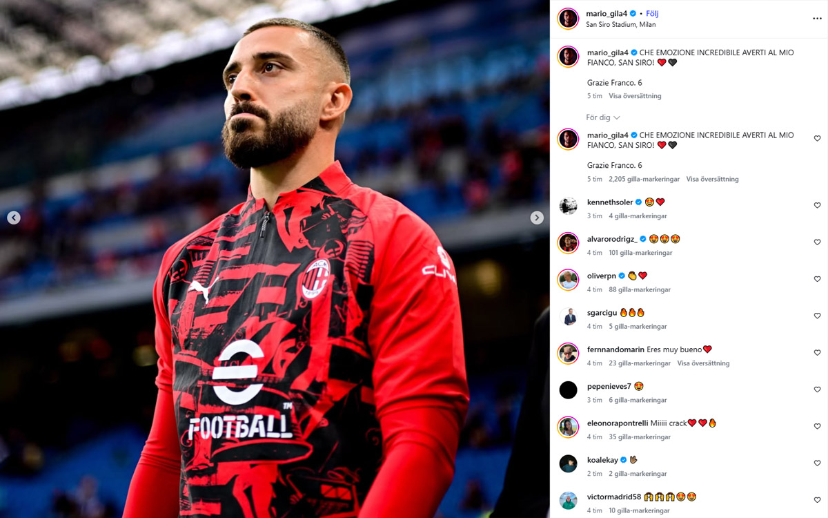 Gila instagram Milan-Venezia