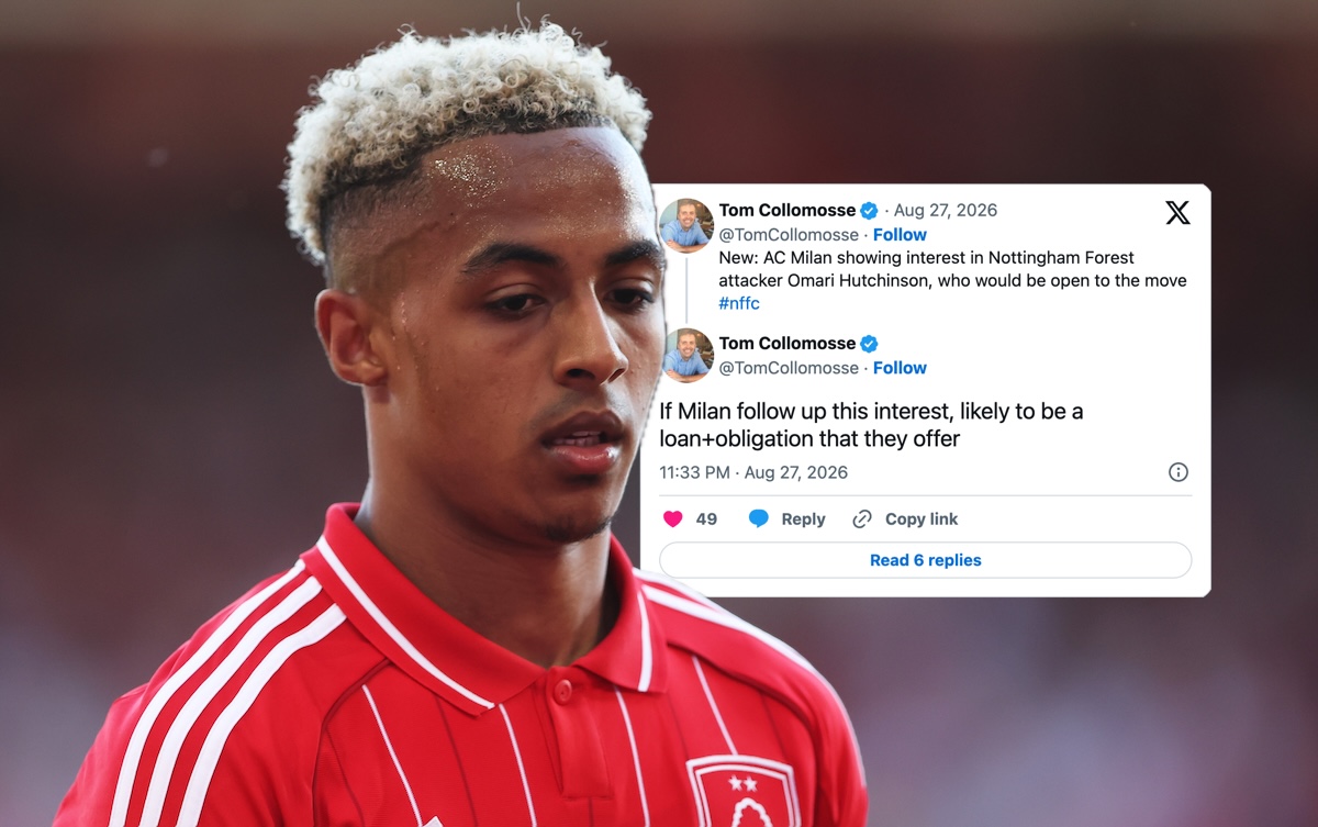 Photo: sempremilan.com AC Milan Closing in on £30M Nottingham Forest Playmaker as Rafael Leao Successor