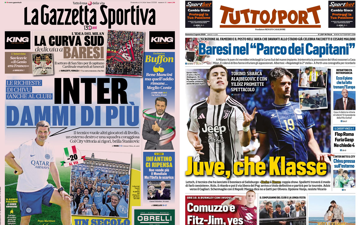 Papers Italy August 2 2026