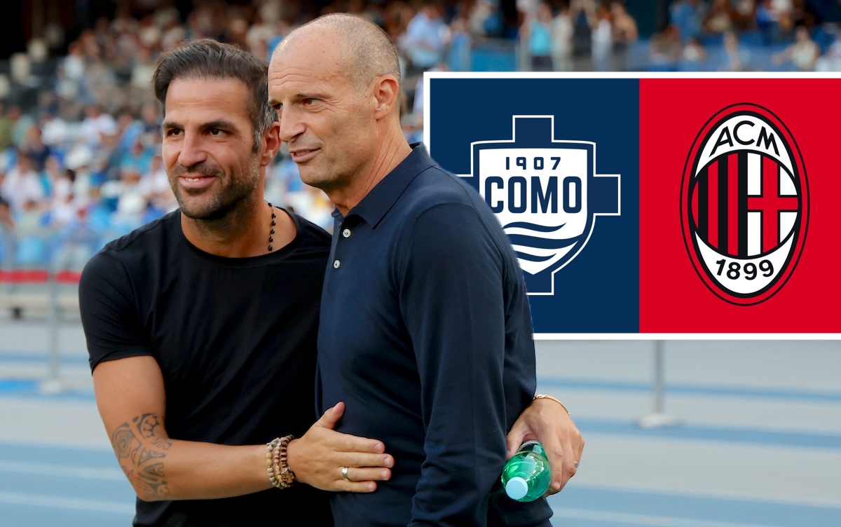Massimiliano Allegri, Manager of Napoli and Cesc Fabregas, Manager of Como