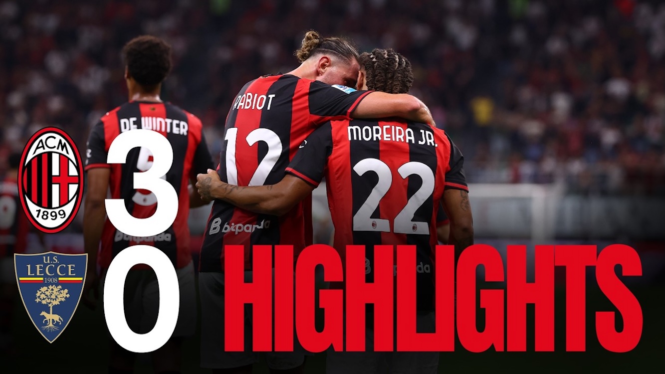 milan 3-0 lecce highlights