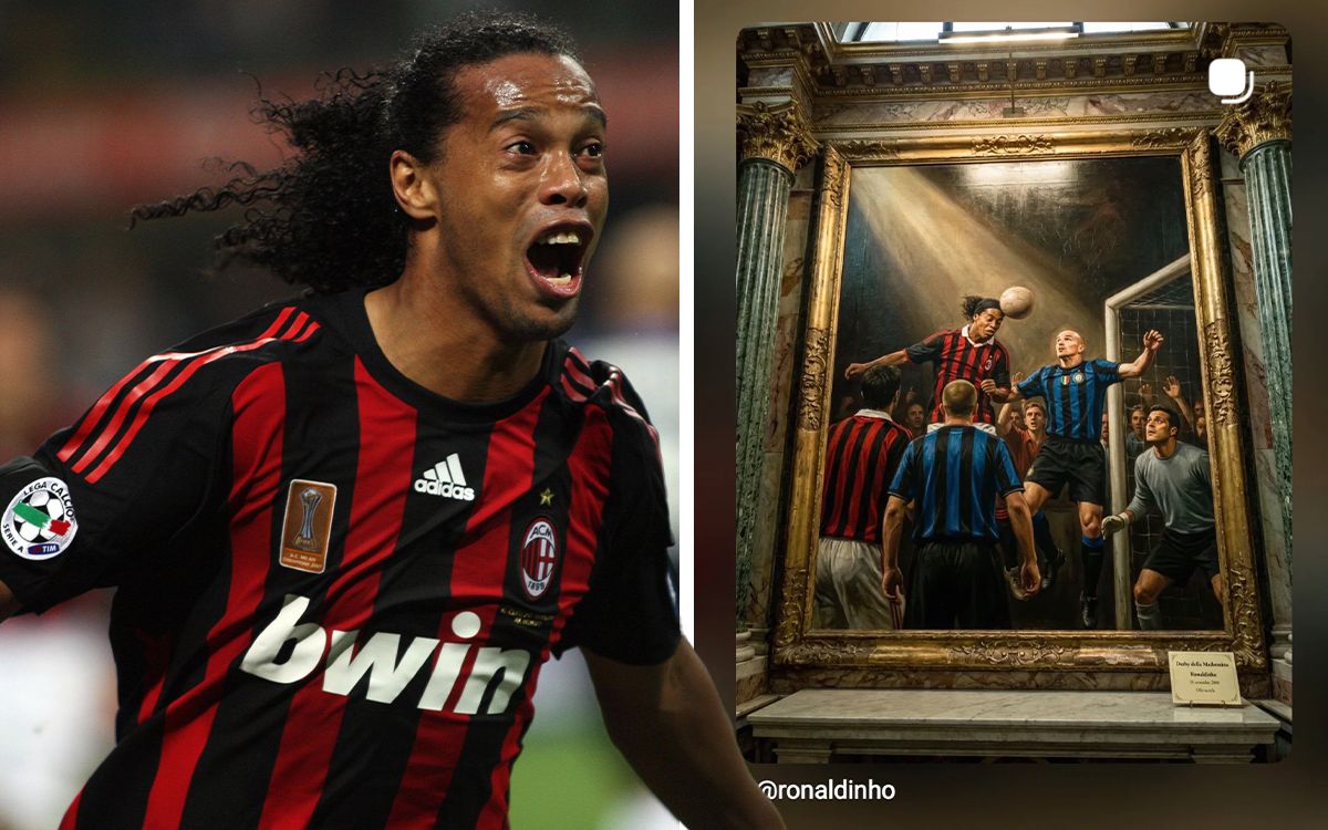 Ronaldinho reminisces on his 2008 Milan‑Inter winning goal