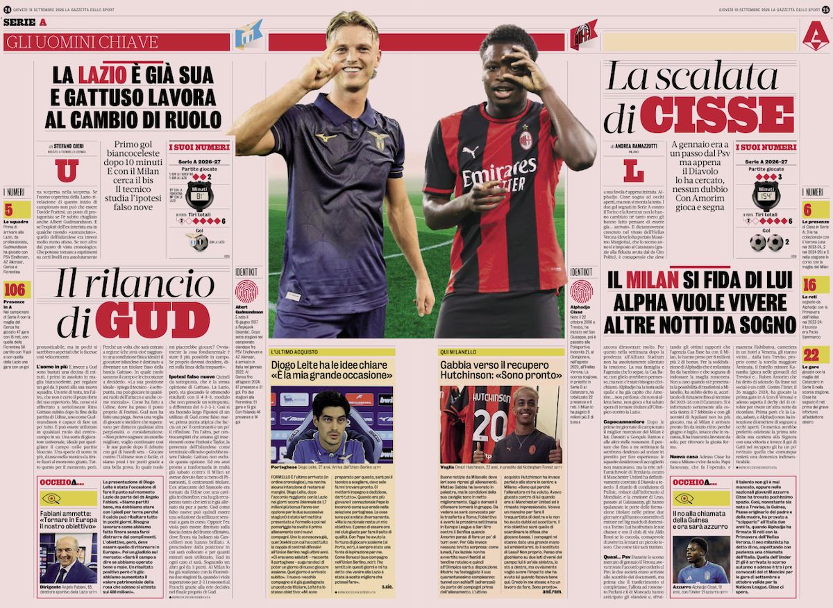 gazzetta dello sport 10 october