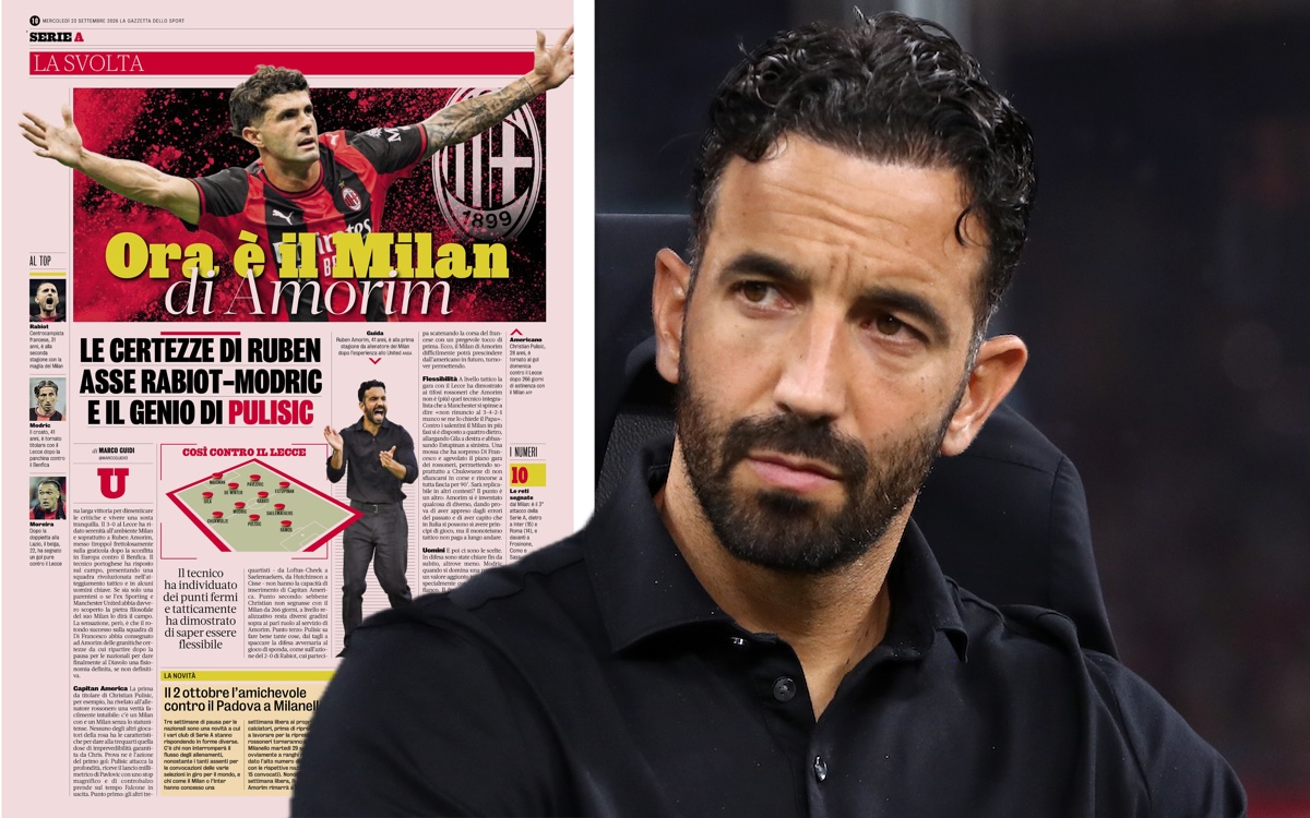 Ruben Amorim, Manager of AC Milan