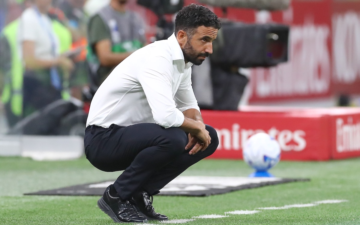 AC Milan coach Ruben Amorim