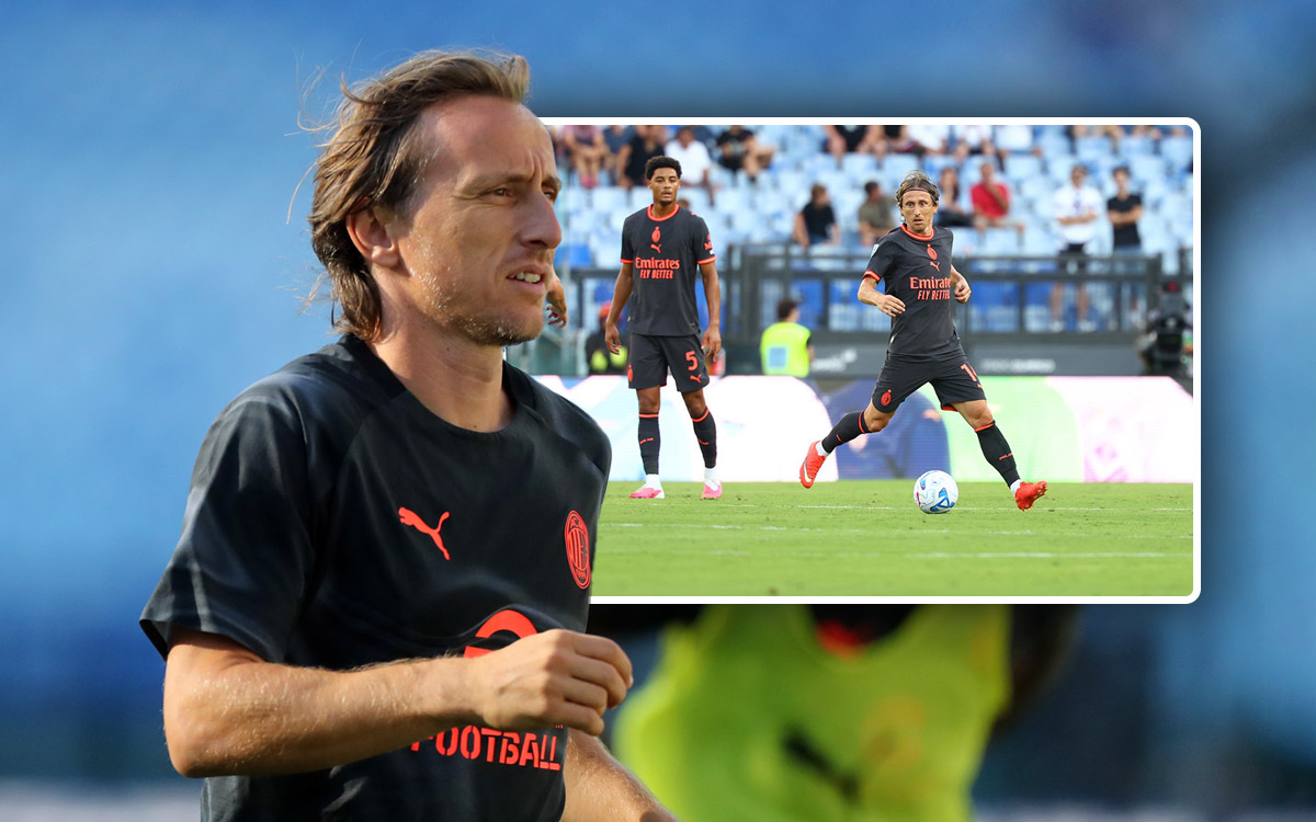 Modric against Lazio