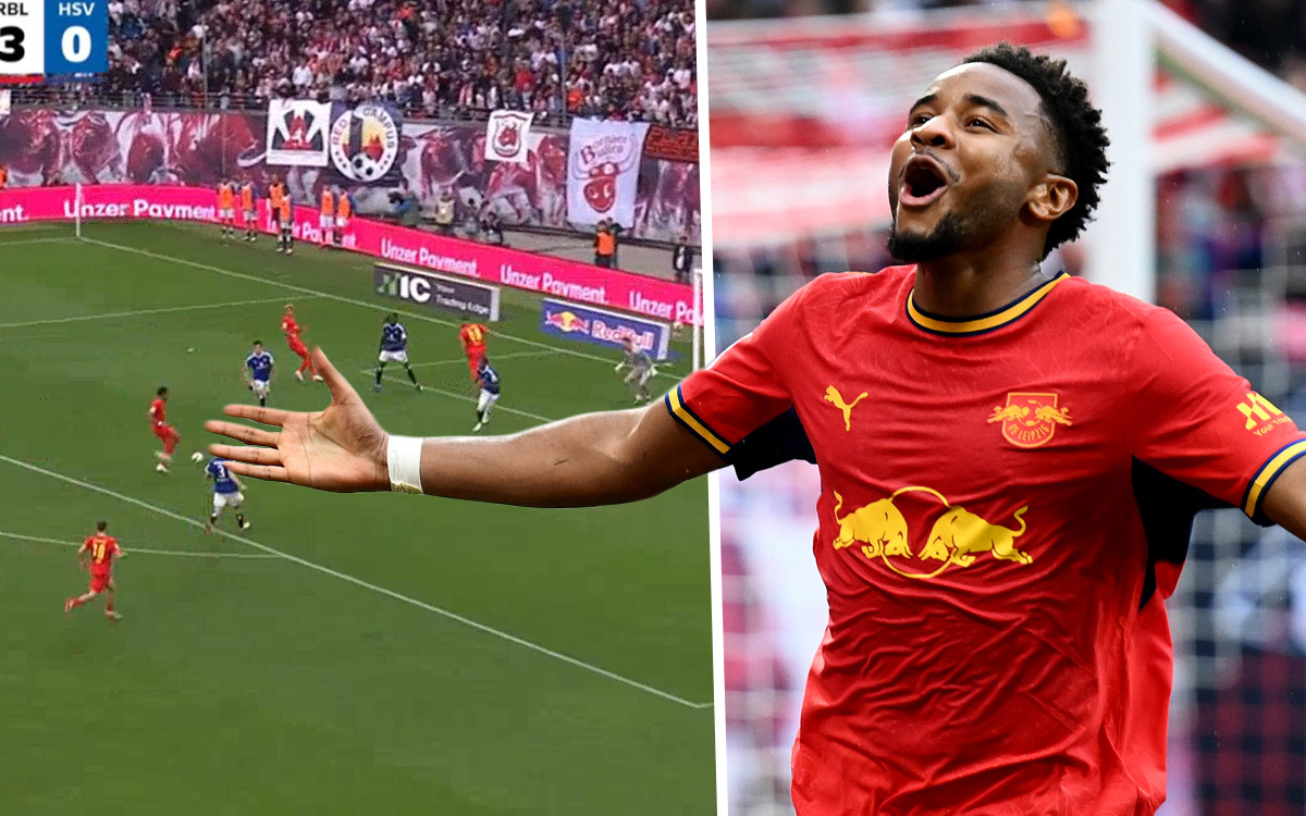 Christopher Nkunku first Leipzig goal