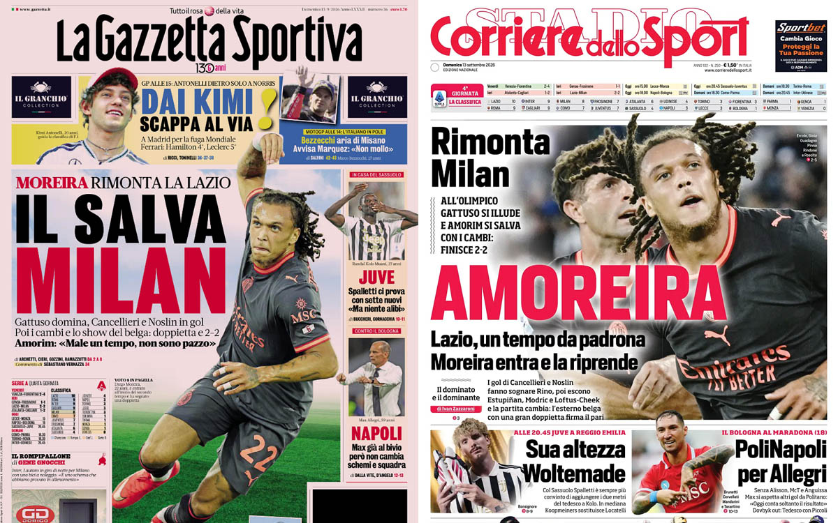 Papers Italy September 13 2026
