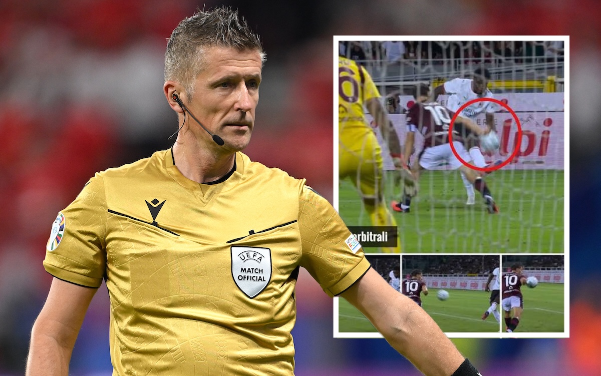 Referee Daniele Orsato