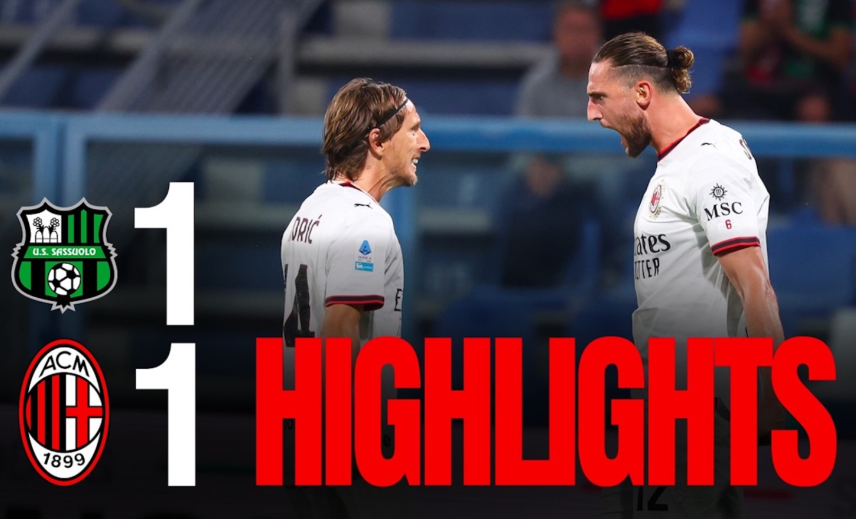 Watch: Rabiot’s stunner not enough as Milan concede cheaply in Sassuolo – the highlights