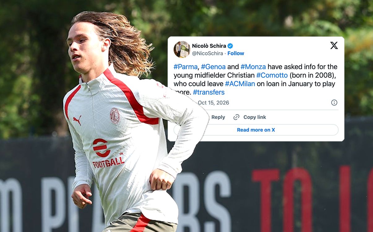 Schira: Three clubs ask Milan about Comotto as potential debut beckons – the situation