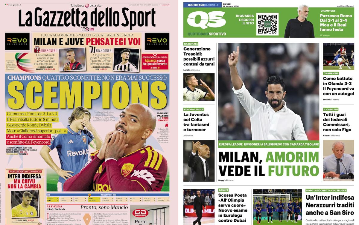 Gallery: ‘Amorim looks to the future’, ‘All eyes on Camarda’ – Today’s front pages in Italy