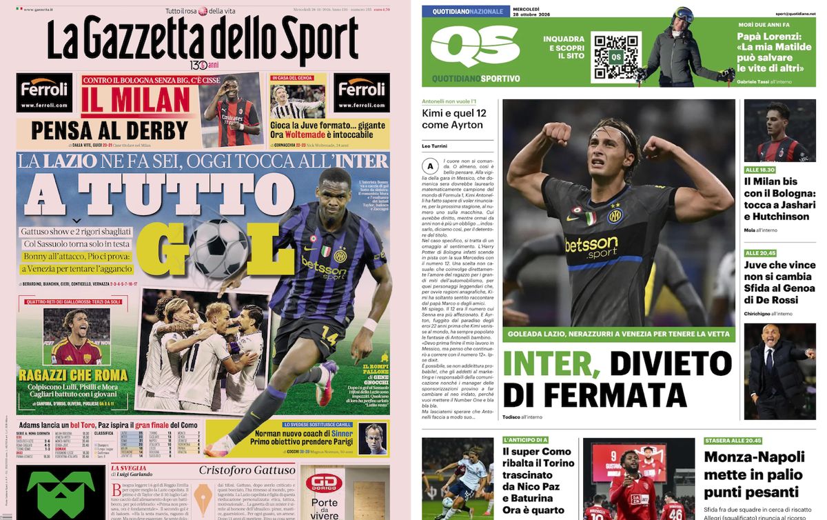 Image accompanying Gallery: ‘Ramos plus Cisse’, ‘The derby on their mind’ – Today’s front pages in Italy, from SempreMilan
