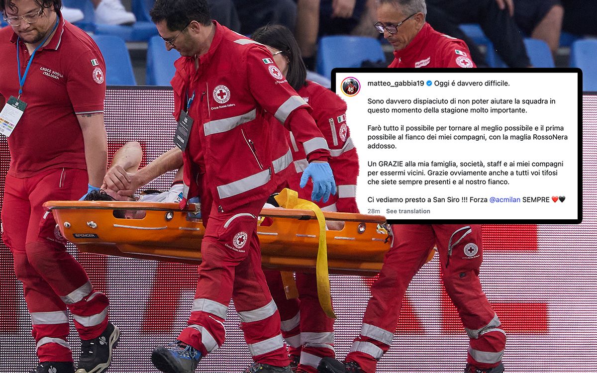 “I’m really sorry” – Gabbia thanks Milan fans, teammates and family in post confirming injury