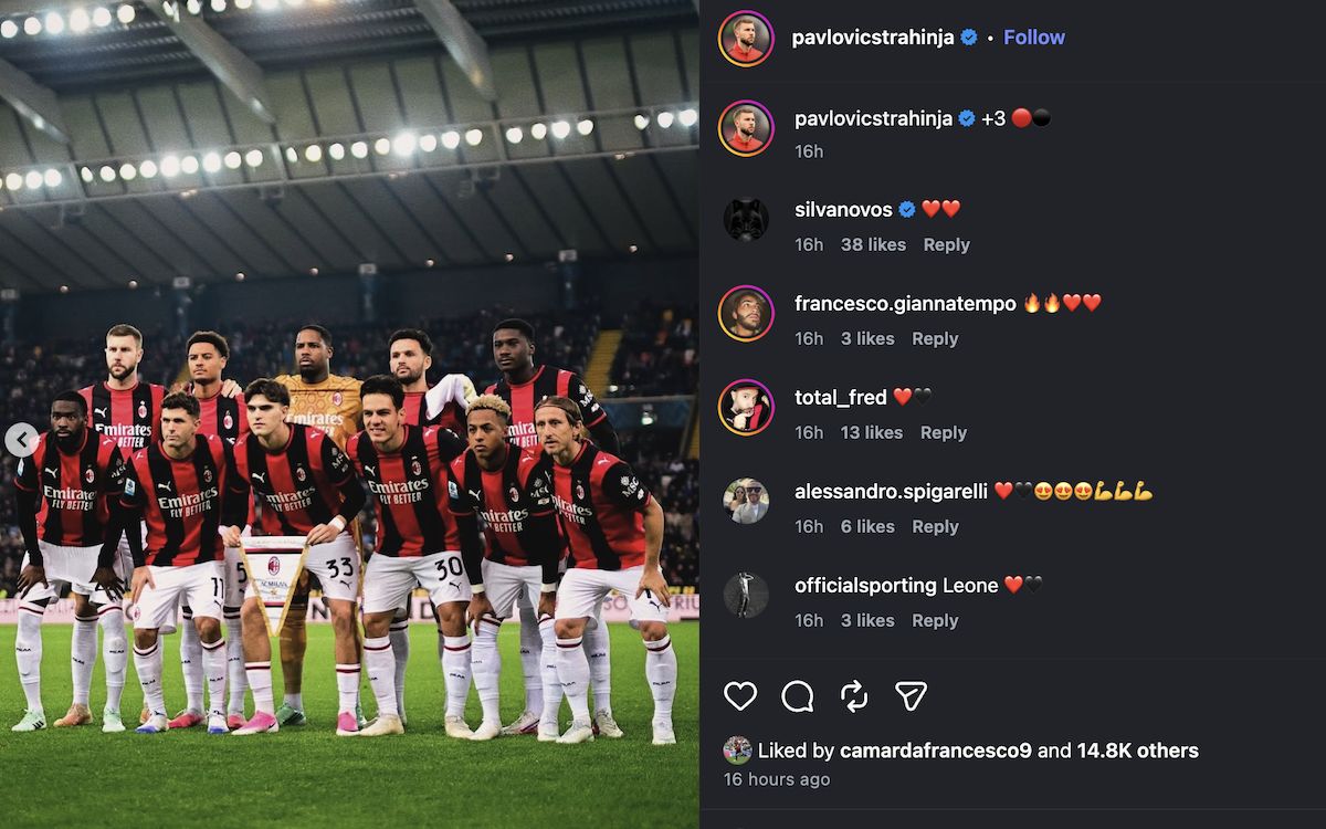 Photos: Milan players react to Udinese win on social media – “The story has just begun”