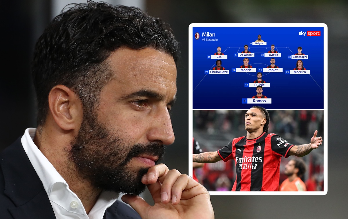 Sky: Predicted Milan XI to face Sassuolo – Amorim to go with a 4-4-1-1