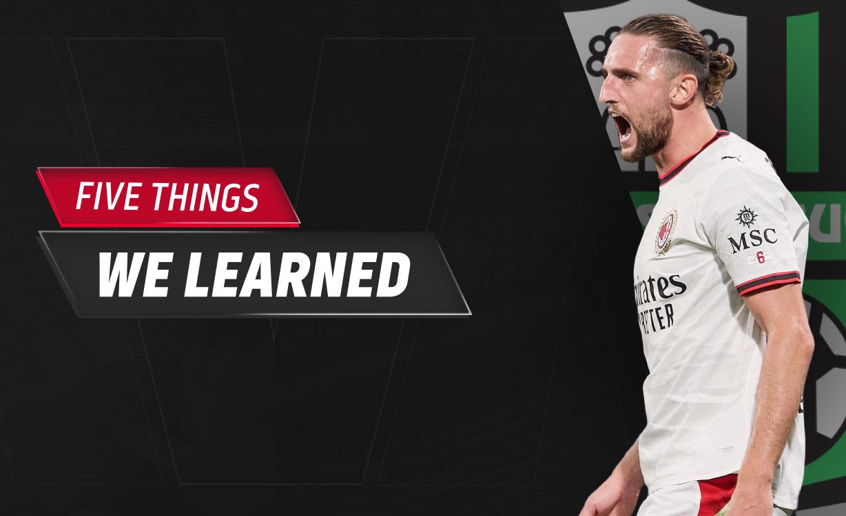 Sassuolo 1-1 AC Milan: Five things we learned – lapses, a rocket, a lightning rod and the grace period