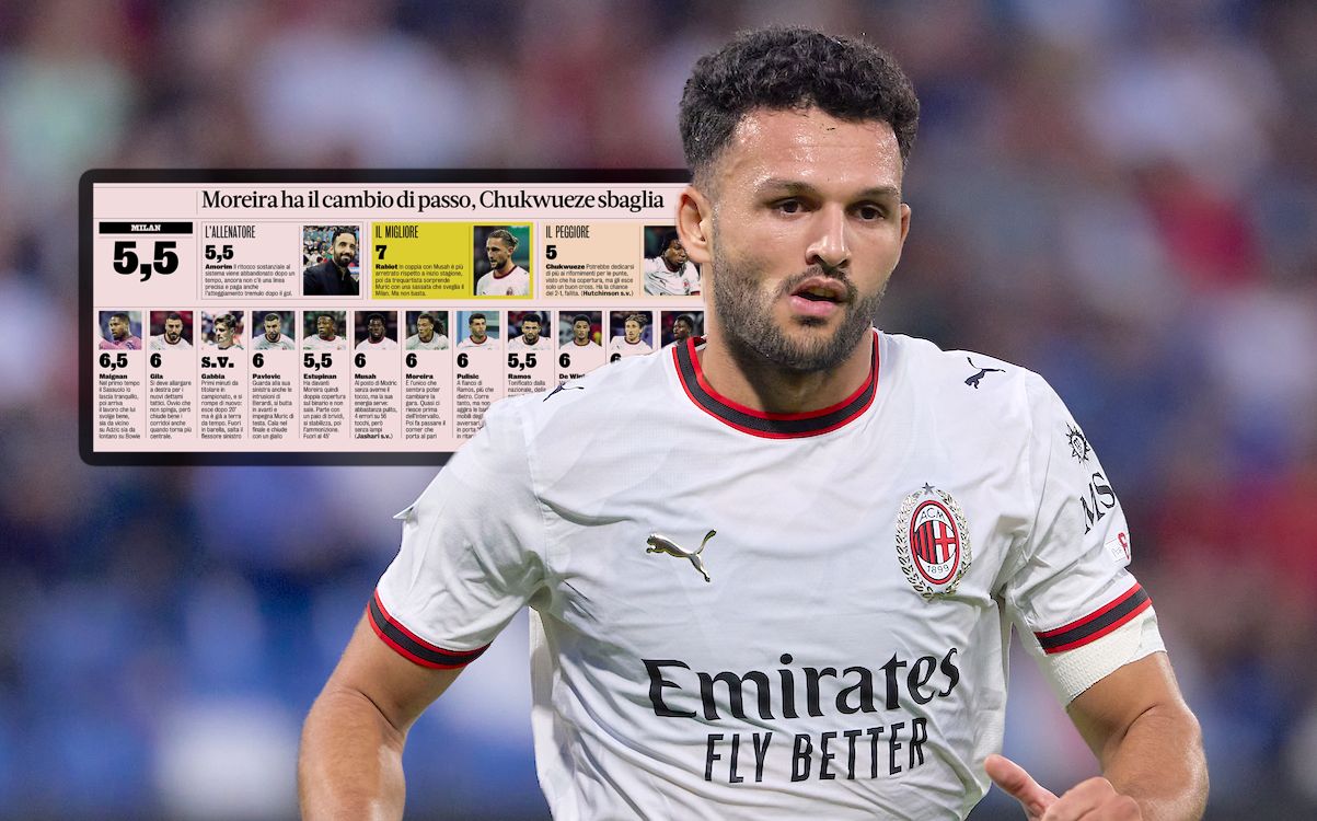 Trio step up but forwards fail again: Player ratings for Sassuolo-Milan from Italian papers