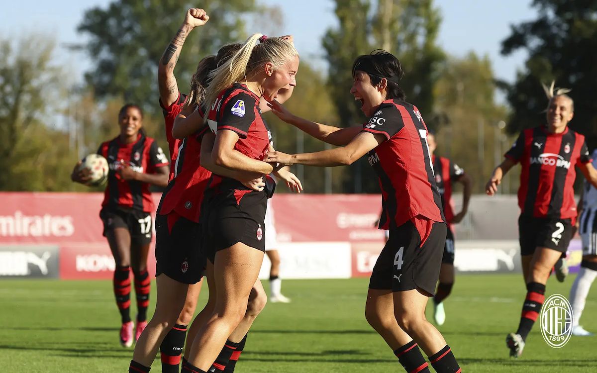 AC Milan Women 2-1 Juventus: Kyvåg and Renzotti score in dramatic late comeback