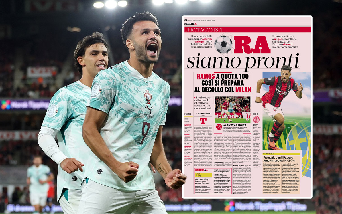 GdS: Milan thrilled as Ramos uses international break to revive his goalscoring