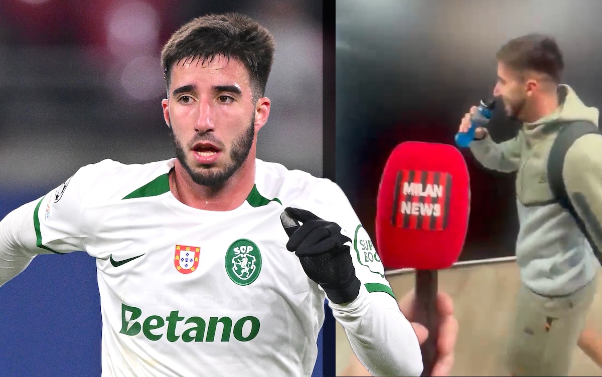 Watch: Sporting CP star Inacio smiles after being asked about Milan links